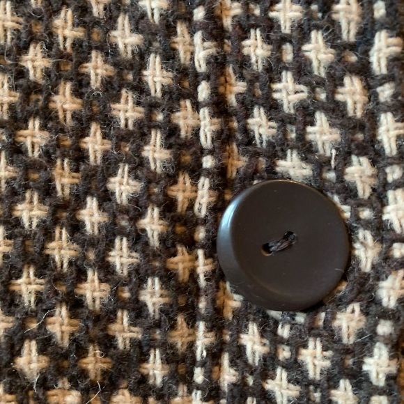 Brown tweed jacket with bell sleeves - Picture 2 of 4